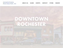 Tablet Screenshot of downtownrochestermi.com